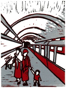 Emily Pulham Lino Print